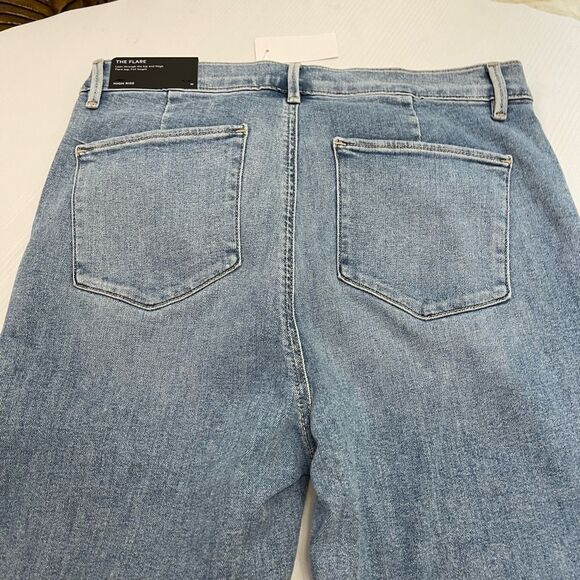 NWT Ann Taylor The Flare High Rise Denim Jeans Size 10 New - Picture 9 of 9